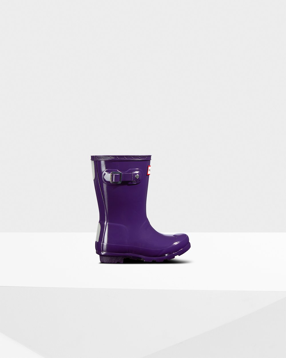 Kids Rain Boots - Hunter Original Little Gloss (01ETBCRZL) - Blue Purple